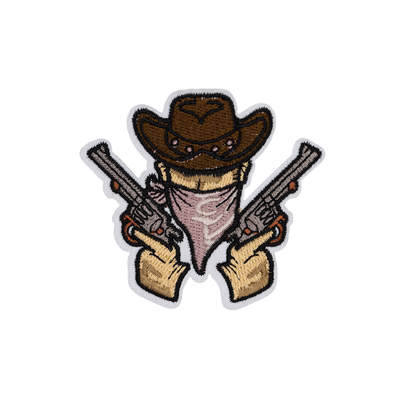 How to make flat embroidery denim embroidery patch stick firmly?